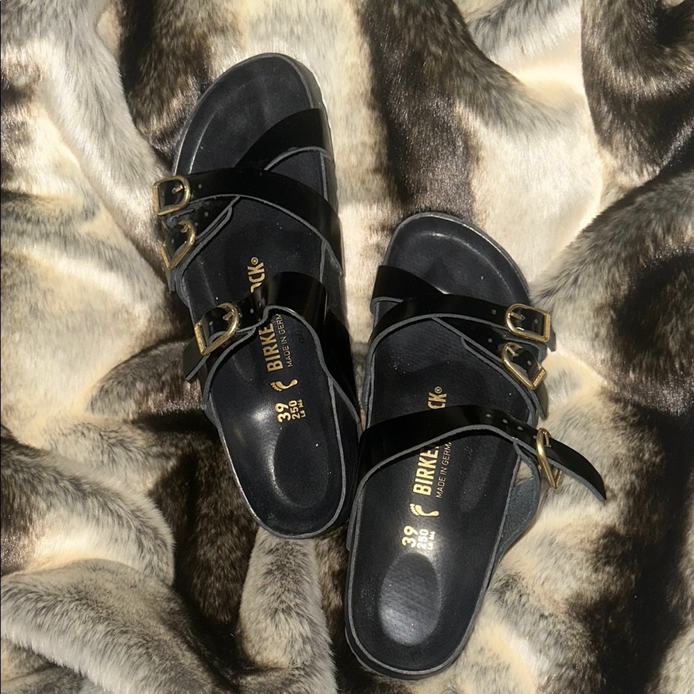 Birkenstock Black Sandals with Multiple Straps